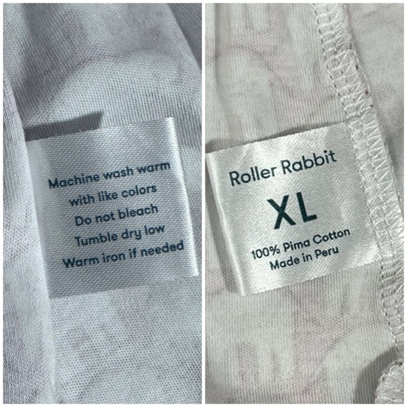 Roller Rabbit Pink Hathi Elephant Pajama Top [1057] - Picture 9 of 9